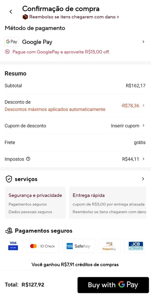 Imagem na descrição da promoção