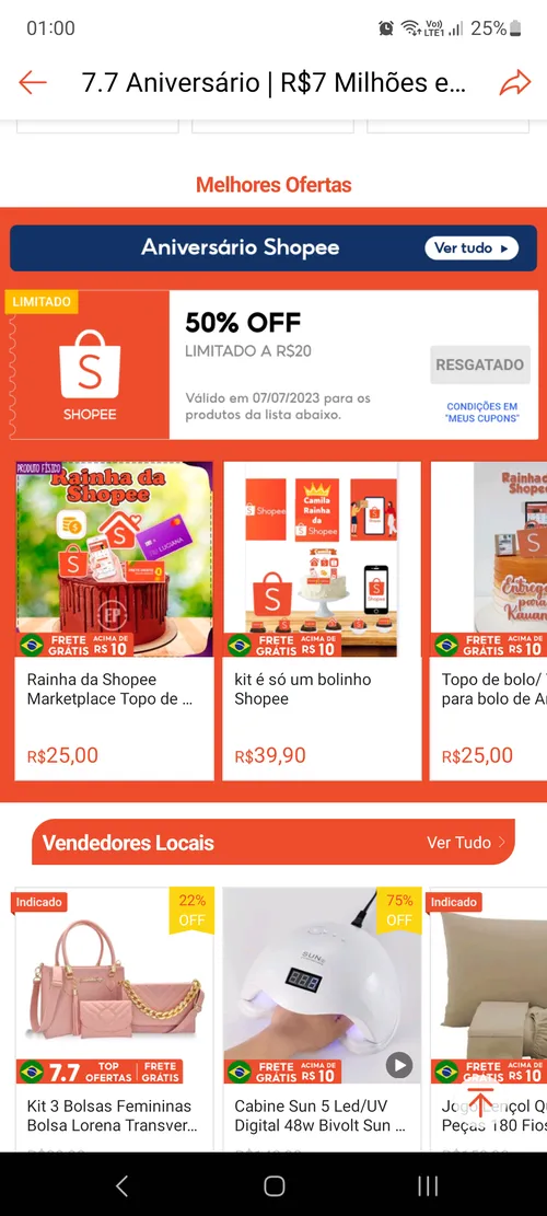 Imagem na descrição da promoção