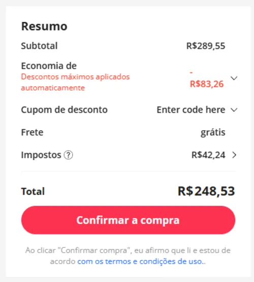 Imagem na descrição da promoção