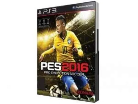 [Magazine Luiza] PES 2016 - Pro Evolution Soccer para PS3 - Konami por R$ 132