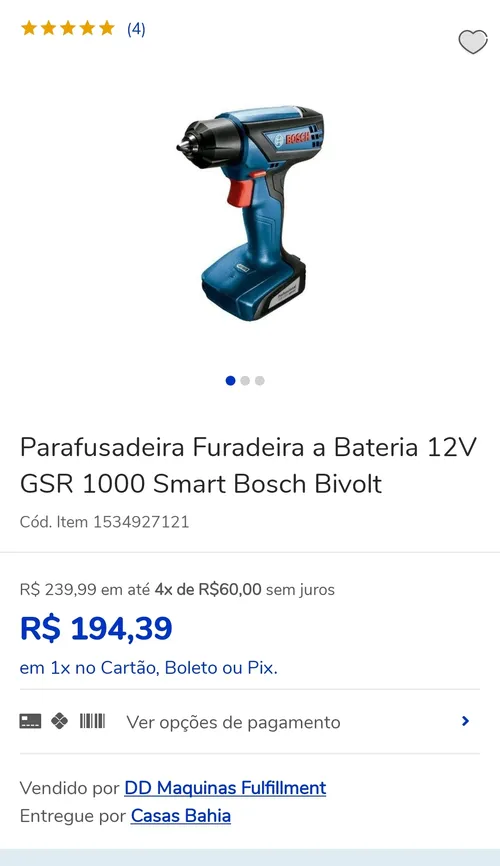 Imagem na descrição da promoção