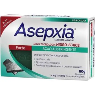 Sabonete Facial Asepxia Forte - 2 Unidades | R$ 14