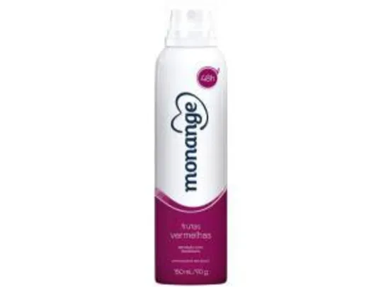 Desodorante Monange Antitranspirante Aerosol - Feminino Frutas Vermelhas 150ml R$6