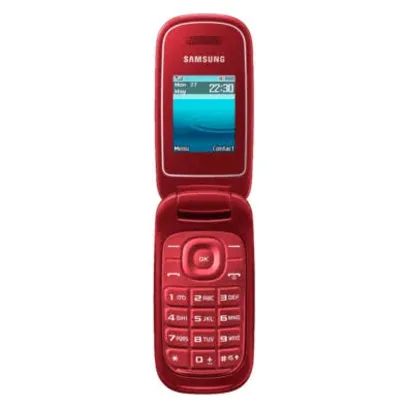 Foto do produto Celular Samsung Gt-e1272 Flip Dual Sim 32GB Tela 2.4" - Vermelho
