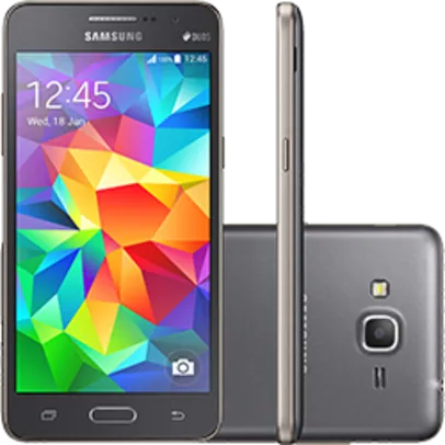 Smartphone Samsung Galaxy Gran Prime Duos Cinza/Dourado por R$ 487