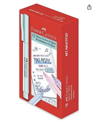 Caneta Marca Texto, Faber-Castell | R$31