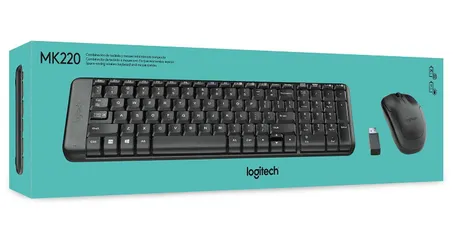 [PRIME] Combo Teclado e Mouse sem fio Logitech MK220 com Design Compacto | R$114