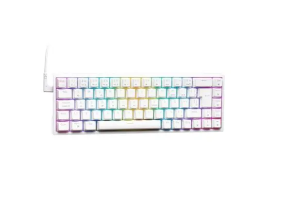 Teclado Mecânico Gamer Husky Gaming HailStorm, Branco, RGB, 65%, Switch  Gateron Red, ABNT2 - HGMO007