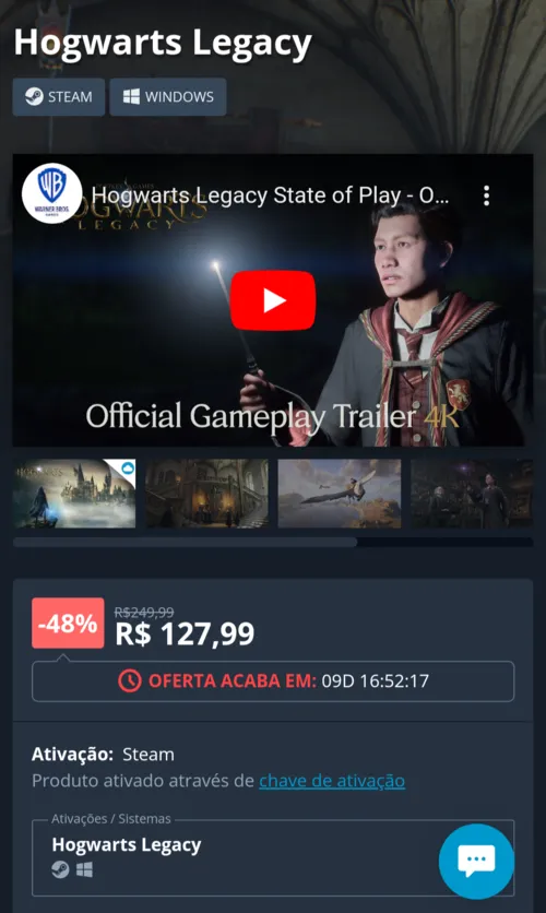 Imagem na descrição da promoção