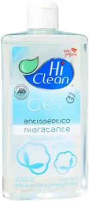 Gel Antisséptico 70% (65,8º INPM), Extrato de Algodão, 438g (500 ml), Hi Clean - R$17