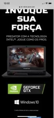 Acer Helios 300 G3-572-75L9 i7 16gb 2T GTX 1060