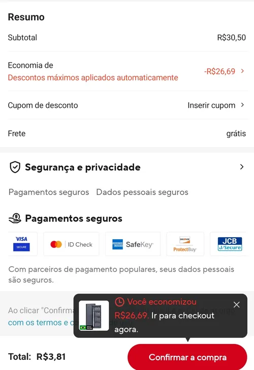 Imagen na descrição da promoção