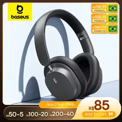 (TAXA INCLUSA) Baseus Bowie D05 Headphone sem fio 