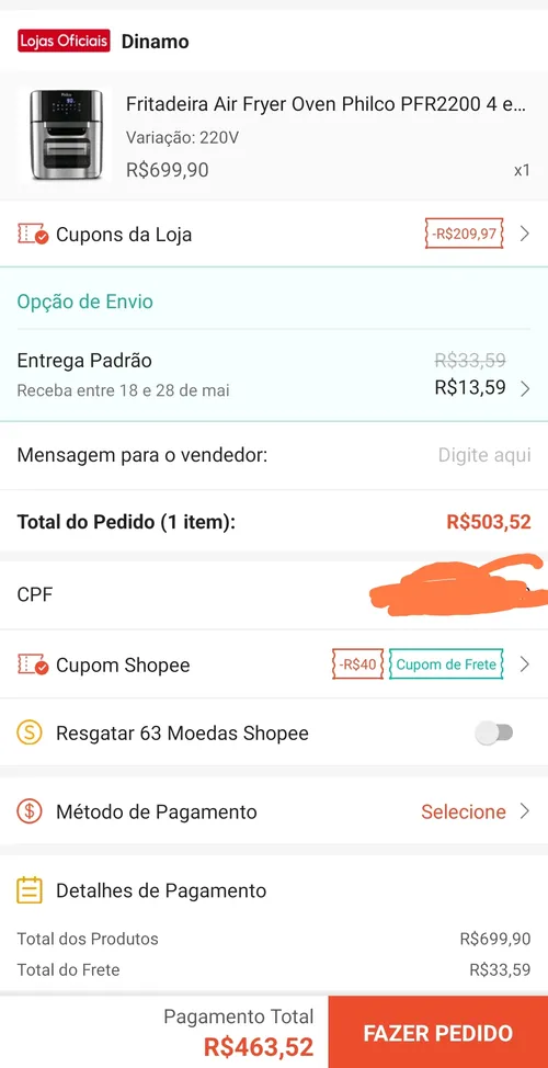 Imagem na descrição da promoção