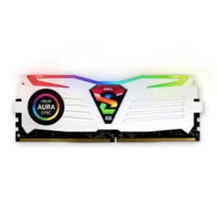 Memória DDR4 Geil Super Luce RGB, 8GB 3000MHZ, White,  GALWS48GB3000C16ASC