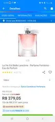 [Ouro + Malupay R$349 ] La Vie Est Belle Lancôme - Perfume Feminino 100ml - R$379