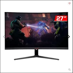 Monitor Gamer Pichau Athen V2, 27 Pol., VA, Curvo, Full HD, 1ms, 165Hz, Freesync, HDMI/DP, PG-ACV27-BL02