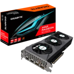 Placa de Vídeo Gigabyte AMD Radeon RX 6600 EAGLE 8G, 8GB, GDDR6, FSR, Ray Tracing (7 Unidades)