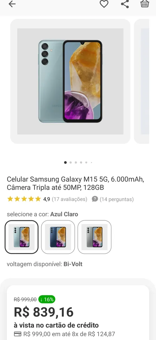 Imagem na descrição da promoção