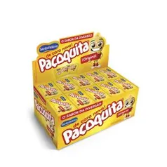 (2 Unidades) PAÇOQUITA QUADRADA EMBALADA DISPLAY DE 1KG COM 50 UNIDADES DE 20G - R$ 20