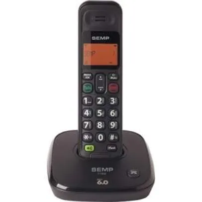 [Americanas] Telefone sem Fio Digital Semp Toshiba FT1926ID com Identificador de Chamadas e Viva Voz - Preto por R$ 81