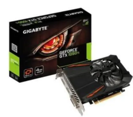 Placa de Vídeo Gigabyte NVIDIA GeForce GTX 1050 Ti D5 4G, GDDR5 - GV-N105TD5-4GD