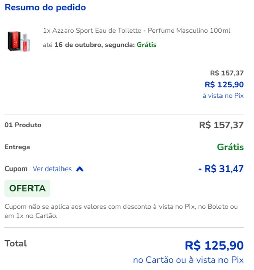 Imagem na descrição da promoção