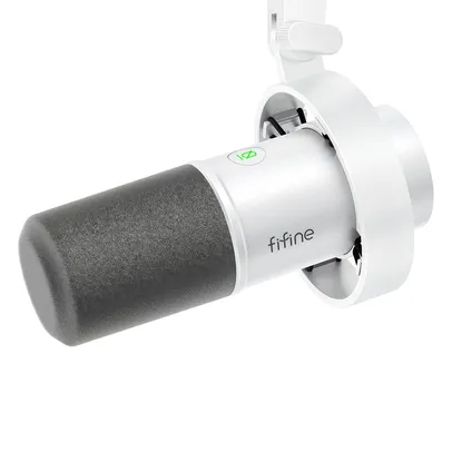 Saindo por R$ 205,94: FIFINE USB XLR Microfone Dinâmico com Botão De Ganho, Touch Mute, Headphone  | Pelando