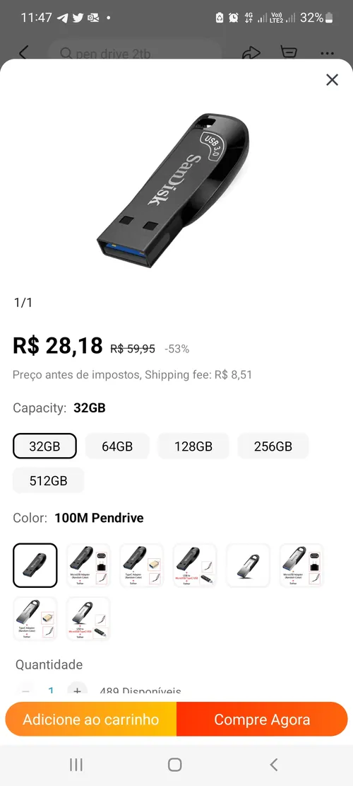 Imagem na descrição da promoção