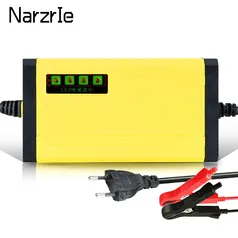 [Taxa Inclusa/Moedas] Carregador De Bateria De Carro Digital 12V 2A