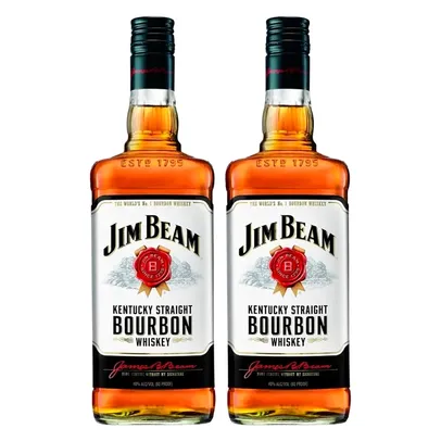 KIT 02 WHISKEY JIM BEAM WHITE - 1L