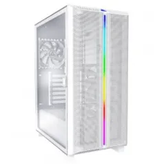 Gabinete Gamer Montech Sky One Lite, ARGB, Mid Tower, Vidro Temperado, ATX, White, Sem Fonte, Com 3 Fans 