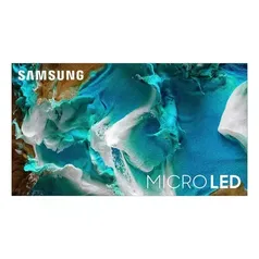 Painel Smart Hub Samsung 110 polegadas MICRO LED 4K MS1A Painel 120hz Processador com IA, Tela Infinita Prata