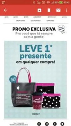 Promo Berê - Na compra de qualquer item, ganhe brinde