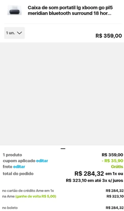 Imagem na descrição da promoção