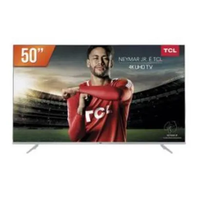 Smart TV LED 50" Ultra HD 4K TCL 50P6US 3 HDMI 2 USB Wi-Fi - R$ 1899