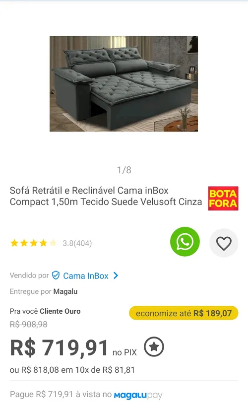 Imagem na descrição da promoção