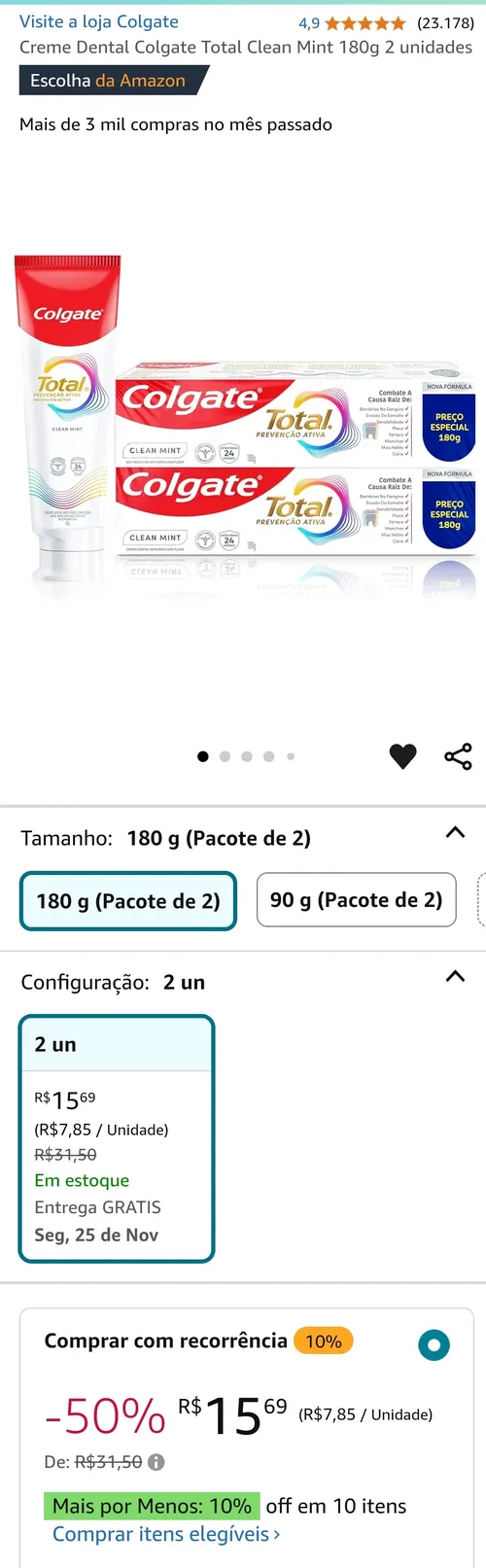 Imagem na descrição da promoção