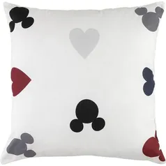 [AME R$8] Almofada Mickey Colors 40x40cm Percal 180 Fios  100% Algodão - Casa e Conforto + Disney