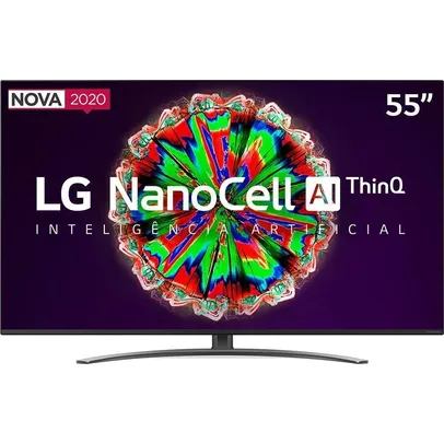 Smart TV 55'' LG 55NANO81 4K UHD NanoCell | R$2.830