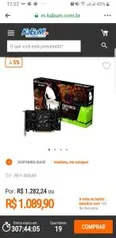 Placa de Vídeo Gainward NVIDIA GeForce GTX 1650 Ghost, 4GB, GDDR6