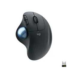 Mouse sem fio Logitech Trackball ERGO M575 Controle Fácil do Polegar, Design Ergonômico, Conexão Bluetooth e USB - 910-005869