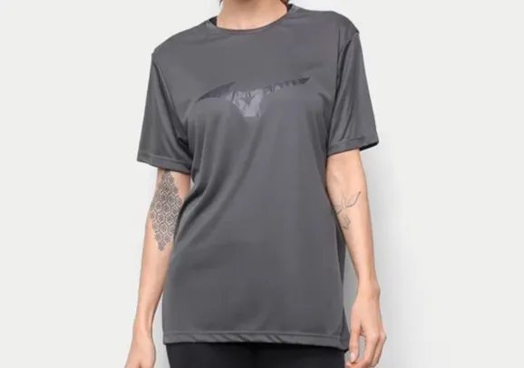 Camiseta Mizuno Energy Melange Feminina - Cinza | R$35