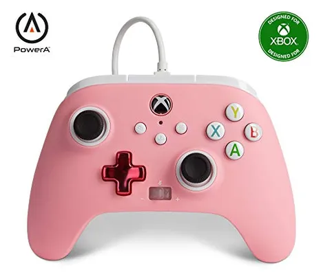 Controle com Fio PowerA Enhanced for Xbox - Pink, Xbox Series X|S