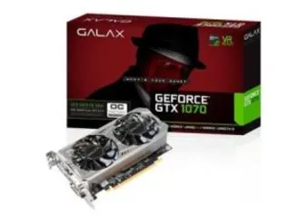 Placa de video galax GEFORCE GTX 1070 OC MINI 8GB GDDR5 256-bit, 70NSH6DVO5MN - R$1570