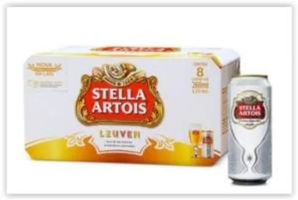 [Emporio da Cerveja] Cerveja Stella Artois 269ML Caixa com 8 unidades por R$ 16