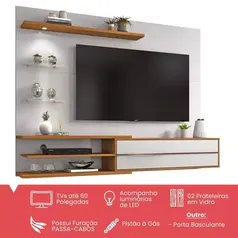 Painel Para Tv Até 60 Polegadas 1 Porta Nt1115 Off White/freijó Trend - Notável