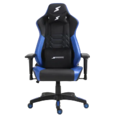 Cadeira Gamer SuperFrame Kong, Reclinável, Preto e Azul