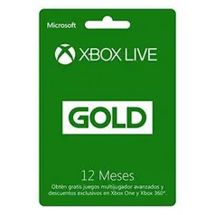 Microsoft Xbox live Gold 12 Meses!!!