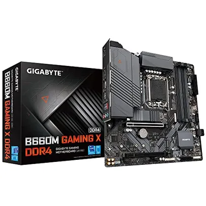 Placa Mãe Gigabyte para Intel 1700 B660M Gaming X 4x DDR4 mATX